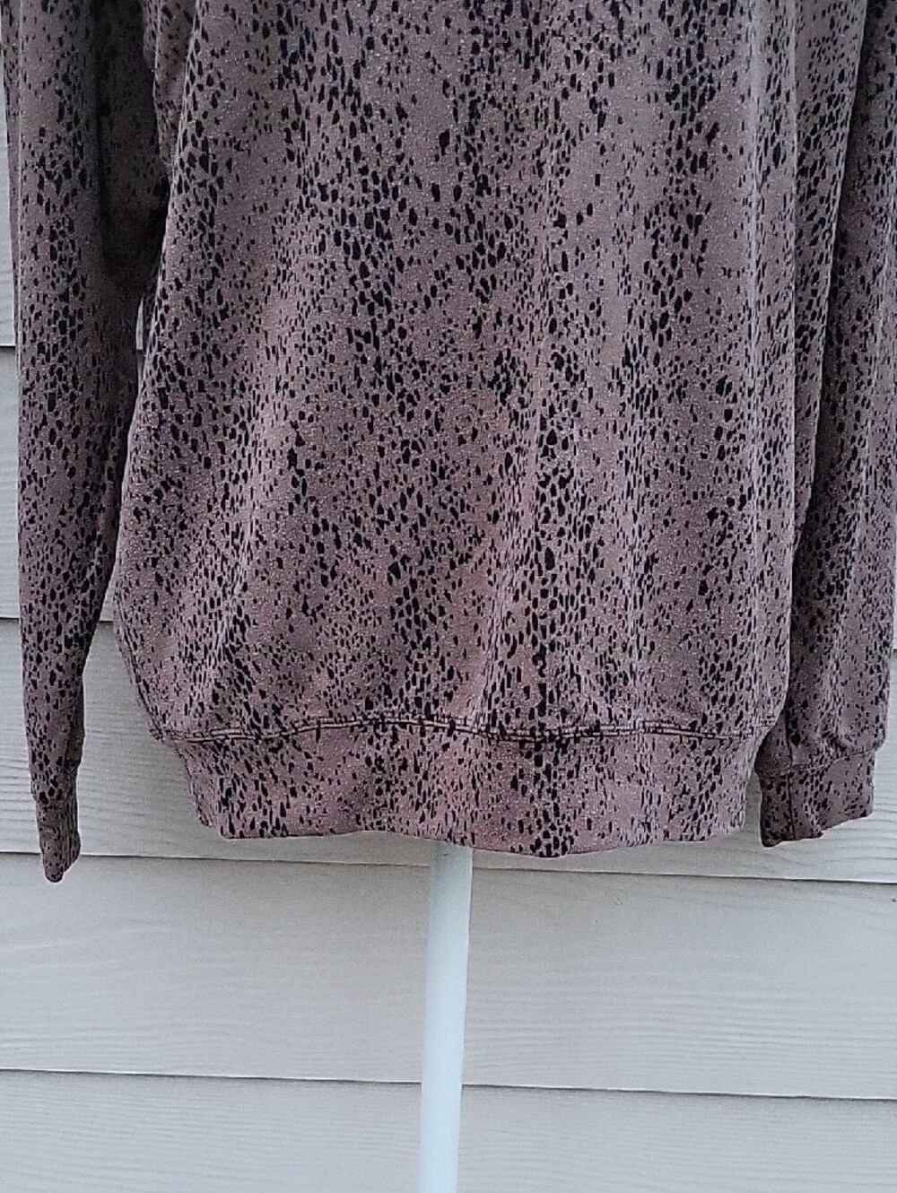 Athleta Studio to Street Splatter Animal Print Crewneck Sweatshirt Womens Small - Picture 5 of 12